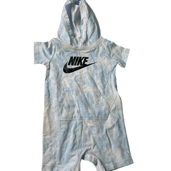 Nike Other - Nike 9 month blue and white tie dye one piece romper